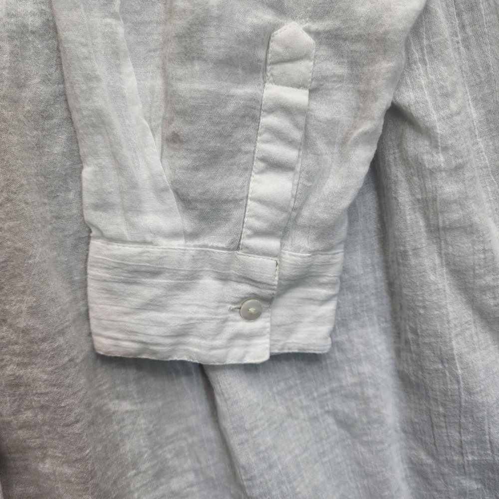Sundance Women Cotton Gauze Boho Coastal Tiered Cottagecore Tunic Top Size L - Picture 5 of 10